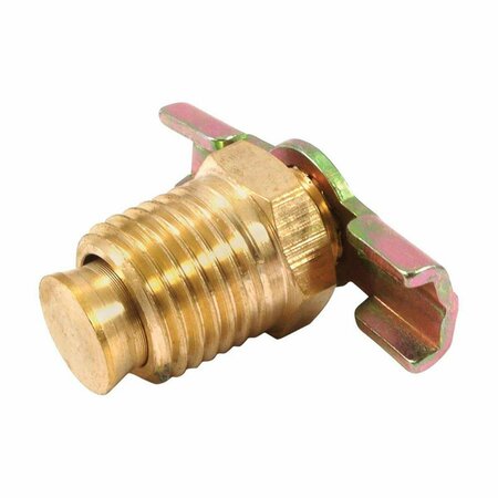 TOTALTURF Brass Compressor Tank Drain Cock, 0.25 in. Male NPT TO2739415